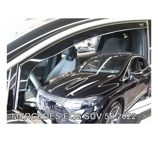 ΑΝΕΜΟΘΡΑΥΣΤΕΣ ΓΙΑ MERCEDES EQS SUV 5D 2022+ ΣΕΤ ΑΥΤΟΚΙΝΗΤΟΥ ΑΠΟ ΕΥΚΑΜΠΤΟ ΦΙΜΕ ΠΛΑΣΤΙΚΟ HEKO - 4 ΤΕΜ.