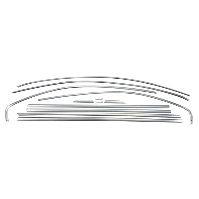 TRIM  ΠΑΡΑΘΥΡΩΝ ΑΥΤΟΚΟΛΛΗΤΑ ΧΡΩΜΙΟΥ 12ΤΕΜ. ΓΙΑ VW JETTA 4D 2011+