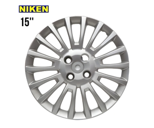 Τάσια τροχών ΝIKEN ασημί 15'' 4 τεμάχια