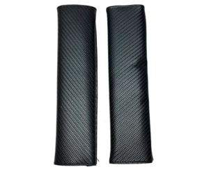 Μαξιλαράκια ζώνης δερματίνη μαύρα Carbon