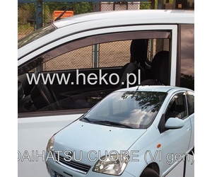 ΑΝΕΜΟΘΡΑΥΣΤΕΣ ΓΙΑ DAIHATSU CUORE 6 3D L251 2003-2007 ΖΕΥΓΑΡΙ ΑΠΟ ΕΥΚΑΜΠΤΟ ΦΙΜΕ ΠΛΑΣΤΙΚΟ HEKO - 2 ΤΕΜ.