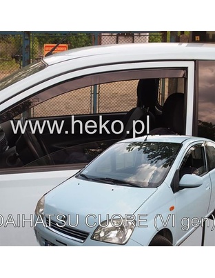ΑΝΕΜΟΘΡΑΥΣΤΕΣ ΓΙΑ DAIHATSU CUORE 6 3D L251 2003-2007 ΖΕΥΓΑΡΙ ΑΠΟ ΕΥΚΑΜΠΤΟ ΦΙΜΕ ΠΛΑΣΤΙΚΟ HEKO - 2 ΤΕΜ.