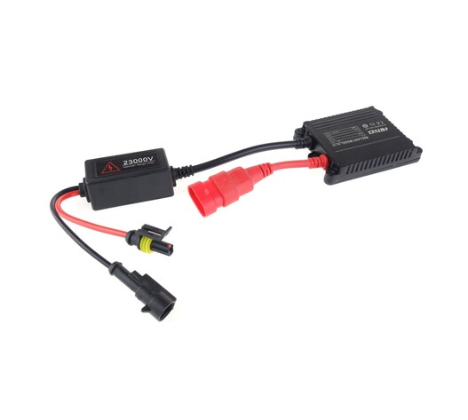 Amio - Kit Xenon Bi-Xenon H4-3 8000K 35W 12V με SLIM ballast για έντονο ψυχρό φωτισμό δρόμου και καθαρή δέσμη σε μεσαία και μεγάλη σκάλα - 1 Σετ (01944/AM)