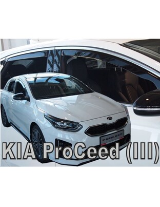 ΑΝΕΜΟΘΡΑΥΣΤΕΣ ΓΙΑ KIA PRO CEED III 5D 2019+ ΣΕΤ ΑΥΤΟΚΙΝΗΤΟΥ ΑΠΟ ΕΥΚΑΜΠΤΟ ΦΙΜΕ ΠΛΑΣΤΙΚΟ HEKO - 4 ΤΕΜ.