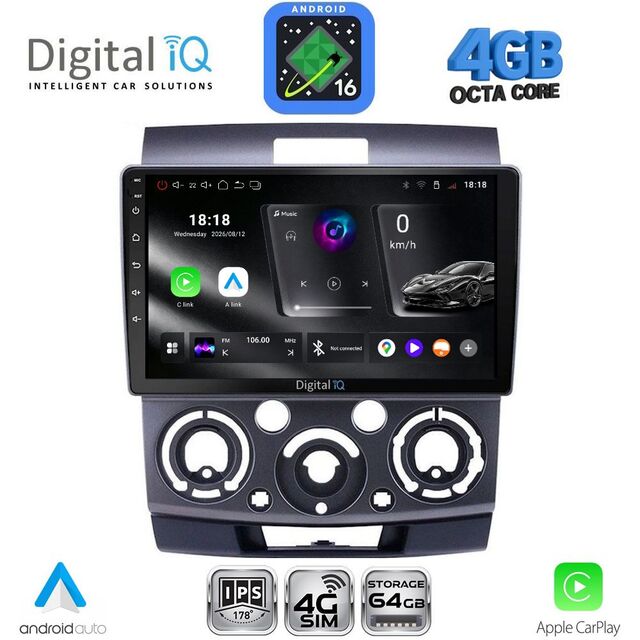 DIGITAL IQ RTG 6170_CPA (9inc) MULTIMEDIA TABLET for FORD RANGER | MAZDA BT50 mod. 2006-2011
