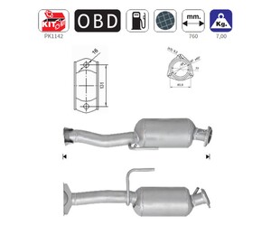 ΦΙΛΤΡΟ DPF ΣΙΛΙΚΟΝΟΥΧΟ ΚΑΡΒΙΔΙΟ SIC JEEP COMMANDER/CHEROKEE 2.7 + 3.0 TD 2002-2010