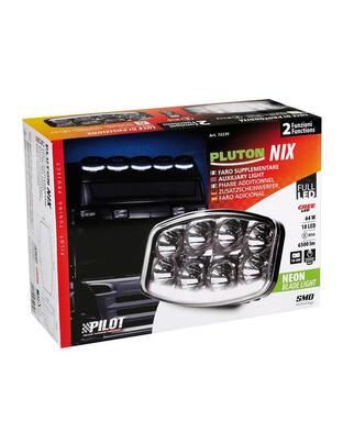 ΠΡΟΒΟΛΕΑΣ PLUTON NIX 10-30V 18CREE LED 64W 6500lm ΚΑΡΦΙ ΜΕ NEON ΘΕΣΕΩΣ 245x170x89mm 1ΤΕΜ.