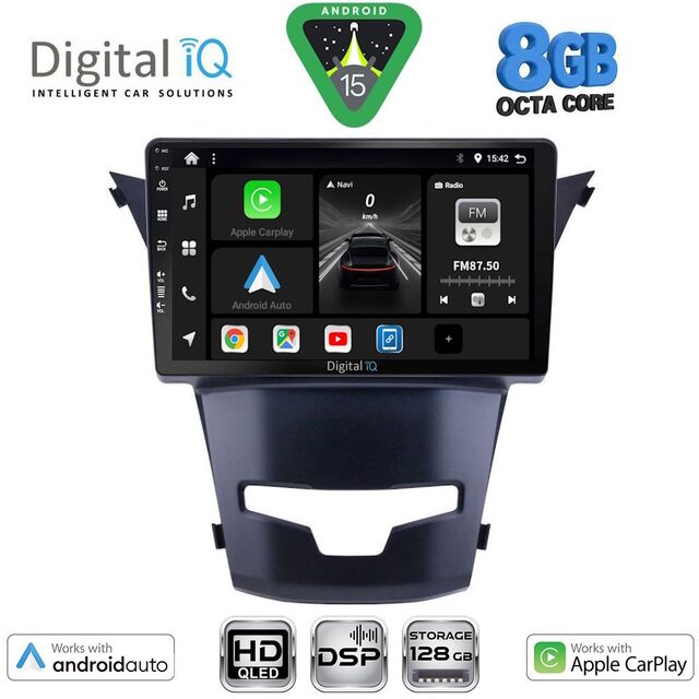 DIGITAL IQ BXF 18653_CPAA (9inc) MULTIMEDIA TABLET for SSANGYONG KORANDO mod. 2014-2019