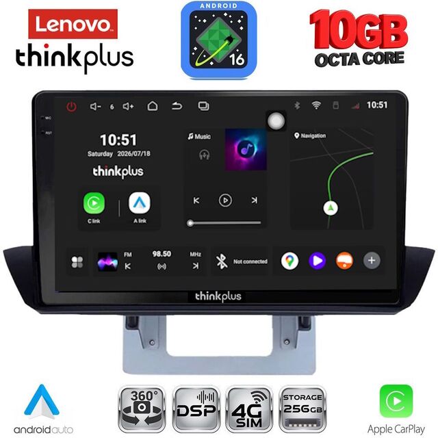 LENOVO LTM 11364_CPA DASH (9inc) MULTIMEDIA TABLET for MAZDA BT50 mod. 2012-2019