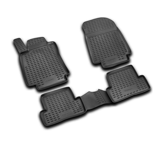 ΠΑΤΑΚΙΑ ΣΕ ΣΚΑΦΗ TPE ΛΑΣΤΙΧΟ ΓΙΑ RENAULT CLIO III 5D 2005-2012  ΣΕ ΜΑΥΡΟ ΧΡΩΜΑ NOVLINE - 4 ΤΕΜ.