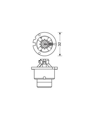 D2R 12/24V 35W P32d-3 4.150Κ OSRAM XENARC ORIGINAL 1ΤΕΜ.ΚΟΥΤΙ