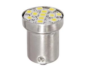 R5W 24/28V BA15s HYPER-LED12 120lm ΛΕΥΚΟ ΔΙΑΘΛΑΣΗΣ 1SMDx3chips (ΜΟΝΟΠΟΛΙΚΟ-ΦΟΥΝΤΟΥΚΙ) BLISTER 1ΤΕΜ.