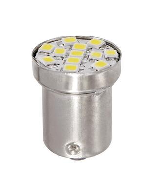 R5W 24/28V BA15s HYPER-LED12 120lm ΛΕΥΚΟ ΔΙΑΘΛΑΣΗΣ 1SMDx3chips (ΜΟΝΟΠΟΛΙΚΟ-ΦΟΥΝΤΟΥΚΙ) BLISTER 1ΤΕΜ.