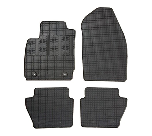 Cik - ΠΑΤΑΚΙΑ ΑΥΤΟΚΙΝΗΤΟΥ ΑΠΟ ΛΑΣΤΙΧΟ ΓΙΑ FORD FIESTA 3D / 5D 06/2017+ / FORD PUMA 11/2019+ ΣΕ ΜΑΥΡΟ ΧΡΩΜΑ ΜΕ ΚΟΥΜΠΩΜΑΤΑ - 4 ΤΕΜ. (RM.FO.0032/CK)