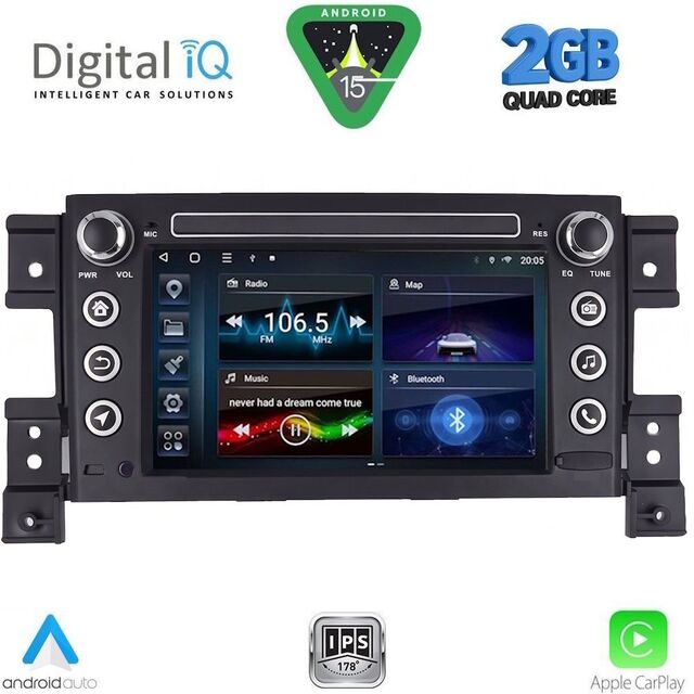 DIGITAL IQ BLD 254_CPA (7" DECK) MULTIMEDIA for SUZUKI GRAND VITARA mod. 2005-2015