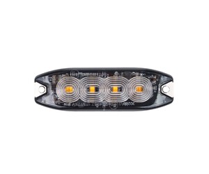Amio - ΣΤΡΟΜΠΟ 12/24V 10x3x0,9cm ΠΟΡΤΟΚΑΛΙ 4LED 12W (4x3W) R65 R10 IP68 - 1 ΤΕΜ. (02298/AM)