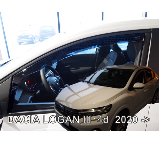 ΑΝΕΜΟΘΡΑΥΣΤΕΣ ΓΙΑ DACIA LOGAN 4D 2004 ΖΕΥΓΑΡΙ ΑΠΟ ΕΥΚΑΜΠΤΟ ΦΙΜΕ ΠΛΑΣΤΙΚΟ HEKO - 2 ΤΕΜ.