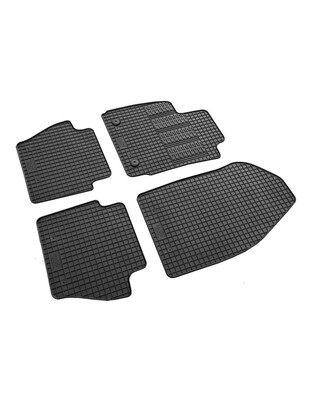 Cik - ΠΑΤΑΚΙΑ ΑΥΤΟΚΙΝΗΤΟΥ ΑΠΟ ΛΑΣΤΙΧΟ ΓΙΑ FORD FIESTA 3D / 5D 06/2017+ / FORD PUMA 11/2019+ ΣΕ ΜΑΥΡΟ ΧΡΩΜΑ ΜΕ ΚΟΥΜΠΩΜΑΤΑ - 4 ΤΕΜ. (RM.FO.0032/CK)
