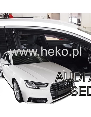 ΑΝΕΜΟΘΡΑΥΣΤΕΣ ΓΙΑ AUDI A4 / B9 4D/5D SEDAN AVANT 2016-2021 / ALLROAD ΖΕΥΓΑΡΙ ΑΠΟ ΕΥΚΑΜΠΤΟ ΦΙΜΕ ΠΛΑΣΤΙΚΟ HEKO - 2 ΤΕΜ.