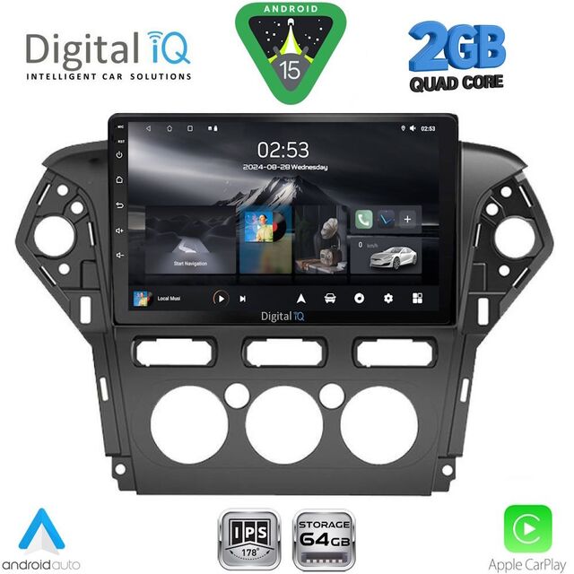 DIGITAL IQ RSD 1163_CPA A/C (10inc)  MULTIMEDIA TABLET for FORD MONDEO mod. 2011-2013