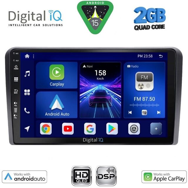DIGITAL IQ BXC 3003_CPAA (9inc) MULTIMEDIA TABLET for AUDI A3 mod. 2003-2012