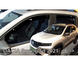 ΑΝΕΜΟΘΡΑΥΣΤΕΣ ΓΙΑ DACIA SPRING ELECTRIC 5D 2021+  ΣΕΤ ΑΥΤΟΚΙΝΗΤΟΥ ΑΠΟ ΕΥΚΑΜΠΤΟ ΦΙΜΕ ΠΛΑΣΤΙΚΟ HEKO - 4 ΤΕΜ.