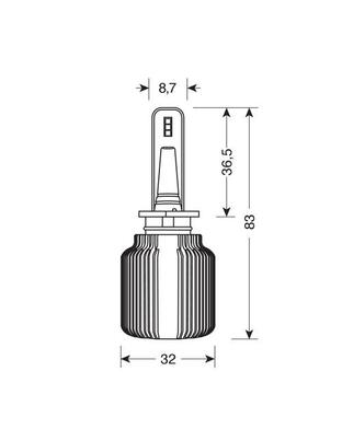 H1 9-32V P14,5s 6LED 6.500K 4.000lm 20W CANBUS SEOUL CSP-Y19chips HALO LED BLADE - 2 ΤΕΜ.