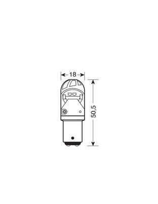 P21/5W 10-28V BAY15d MEGA-LED 150LM ΔΙΑΘΛΑΣΗΣ ΚΟΚΚΙΝΟ (ΔΙΠΟΛΙΚΟ) BLISTER 1ΤΕΜ.