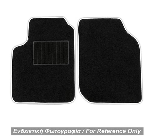 ΠΑΤΑΚΙΑ ΜΟΚΕΤΑ ΓΙΑ MERCEDES SMART 453 2014+ ΜΑΥΡΟ ΜΕ ΛΕΥΚΟ ΡΕΛΙ RACE AXION - 2 ΤΕΜ.