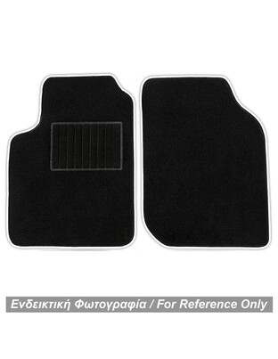 ΠΑΤΑΚΙΑ ΜΟΚΕΤΑ ΓΙΑ MERCEDES SMART 453 2014+ ΜΑΥΡΟ ΜΕ ΛΕΥΚΟ ΡΕΛΙ RACE AXION - 2 ΤΕΜ.
