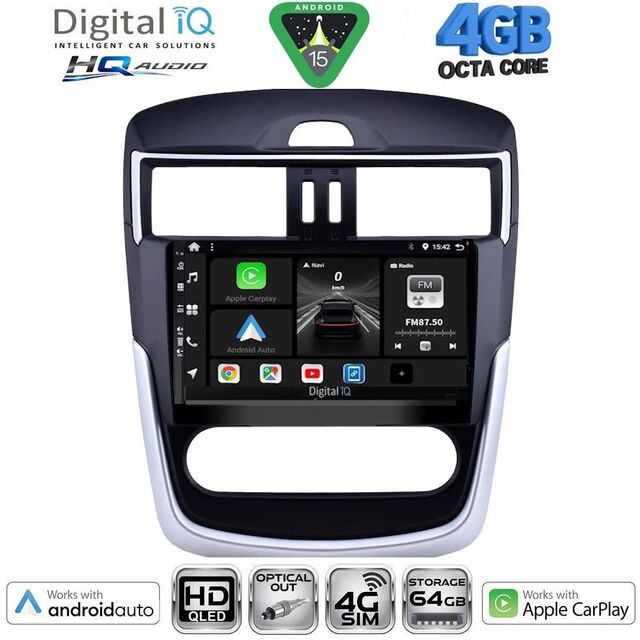 DIGITAL IQ BXK 19465B CL_CPAA (9inc) MULTIMEDIA TABLET for NISSAN TIIDA mod. 2013-2023 with CLIMA
