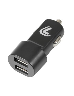 ΑΝΤΑΠΤΟΡΑΣ ΑΝΑΠΤΗΡΑ ΜΕ 2 ΘΥΡΕΣ USB 12/24V 2100 mA ESSENTIALS LINE (ΜΑΥΡΟ)