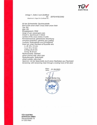 Amio - Αλυσίδες Χιονιού 12mm KN-90 για Μέγιστη Πρόσφυση σε Χιόνι & Πάγο με Ανθεκτική Κατασκευή για Σταθερό Έλεγχο σε Ακραίες Χειμερινές Συνθήκες - 1 Σετ (02114/AM)