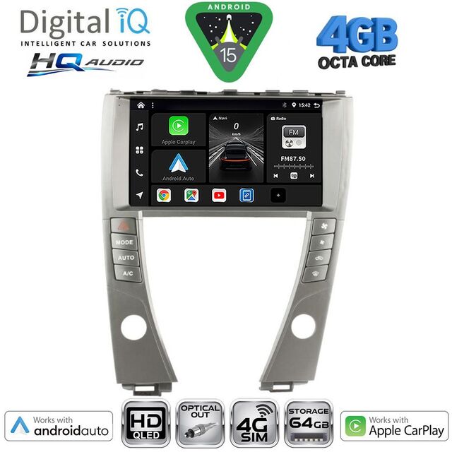DIGITAL IQ BXK 19342B_CPAA (9inc) MULTIMEDIA TABLET for LEXUS ES mod. 2006-2013