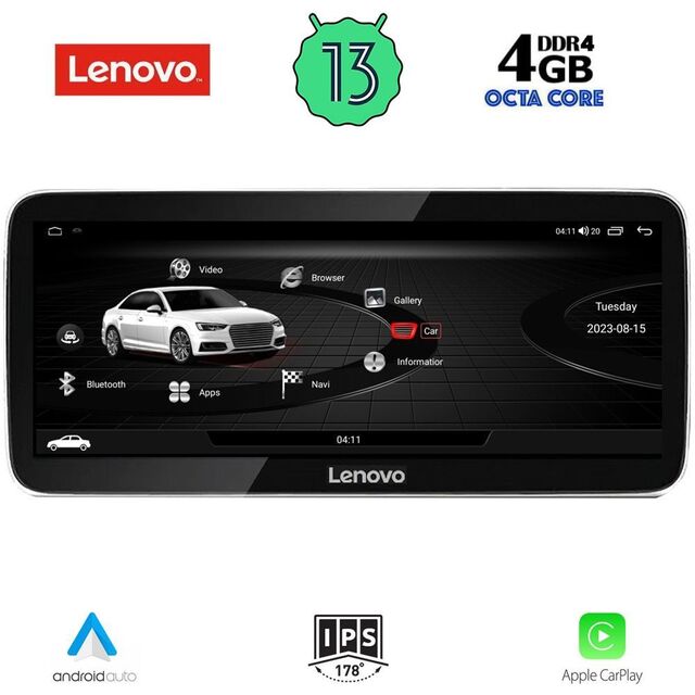 LENOVO LVG 24918_CPA RHD (12.3inc) MULTIMEDIA SYSTEM for AUDI A4 mod. 2009-2016