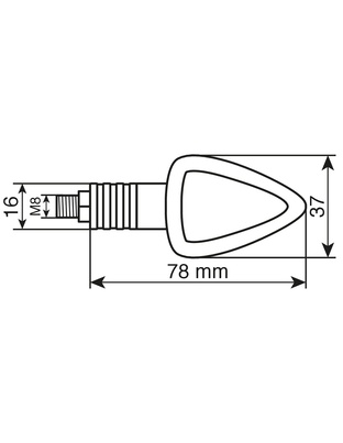 ΦΛΑΣ ΜΗΧΑΝΗΣ FOCAL 12V 21W (78x37mm) CARBON -2 ΤΕΜ.