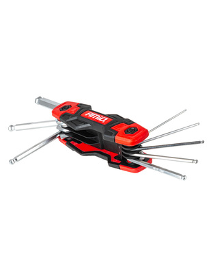 Amio – Πτυσσόμενα Κλειδιά Allen Imbus CR-V 1.5-8mm Πολυεργαλείο Heavy Duty για Σταθερή Εφαρμογή στη Βίδα & Καθημερινή Χρήση – 1 Τεμ. (04788/AM)