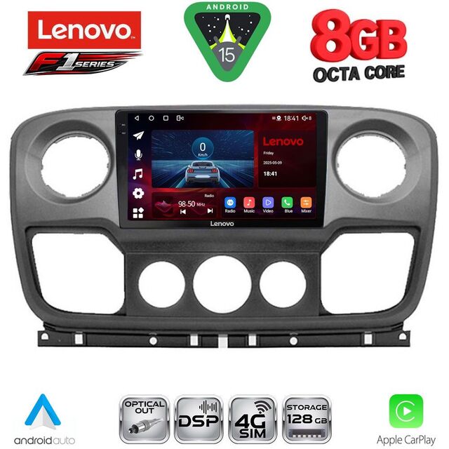 LENOVO SSR 10463_CPA (10inc) MULTIMEDIA TABLET for NISSAN NV400 - OPEL MOVANO - RENAULT MASTER mod. 2010-2020