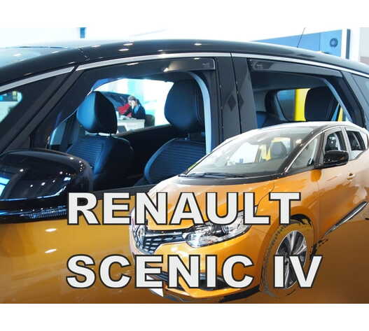 ΑΝΕΜΟΘΡΑΥΣΤΕΣ ΓΙΑ RENAULT SCENIC 5D 2017+ ΣΕΤ ΑΥΤΟΚΙΝΗΤΟΥ ΑΠΟ ΕΥΚΑΜΠΤΟ ΦΙΜΕ ΠΛΑΣΤΙΚΟ HEKO - 4 ΤΕΜ.