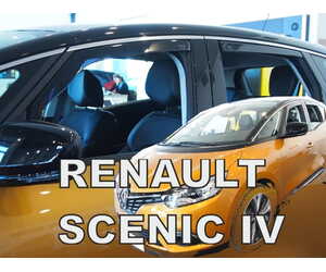 ΑΝΕΜΟΘΡΑΥΣΤΕΣ ΓΙΑ RENAULT SCENIC 5D 2017+ ΣΕΤ ΑΥΤΟΚΙΝΗΤΟΥ ΑΠΟ ΕΥΚΑΜΠΤΟ ΦΙΜΕ ΠΛΑΣΤΙΚΟ HEKO - 4 ΤΕΜ.