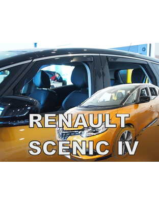 ΑΝΕΜΟΘΡΑΥΣΤΕΣ ΓΙΑ RENAULT SCENIC 5D 2017+ ΣΕΤ ΑΥΤΟΚΙΝΗΤΟΥ ΑΠΟ ΕΥΚΑΜΠΤΟ ΦΙΜΕ ΠΛΑΣΤΙΚΟ HEKO - 4 ΤΕΜ.