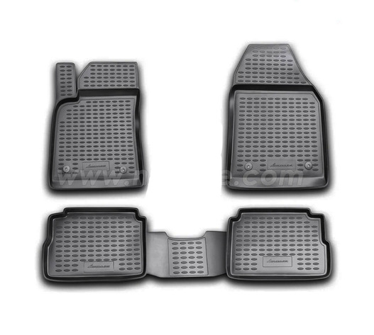 ΠΑΤΑΚΙΑ ΣΕ ΣΚΑΦΗ TPE ΛΑΣΤΙΧΟ ΓΙΑ OPEL VECTRA C 05/2002-01/2009  ΣΕ ΜΑΥΡΟ ΧΡΩΜΑ NOVLINE - 4 ΤΕΜ.
