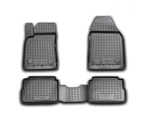 ΠΑΤΑΚΙΑ ΣΕ ΣΚΑΦΗ TPE ΛΑΣΤΙΧΟ ΓΙΑ OPEL VECTRA C 05/2002-01/2009  ΣΕ ΜΑΥΡΟ ΧΡΩΜΑ NOVLINE - 4 ΤΕΜ.