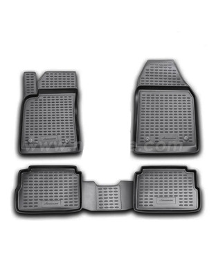 ΠΑΤΑΚΙΑ ΣΕ ΣΚΑΦΗ TPE ΛΑΣΤΙΧΟ ΓΙΑ OPEL VECTRA C 05/2002-01/2009  ΣΕ ΜΑΥΡΟ ΧΡΩΜΑ NOVLINE - 4 ΤΕΜ.