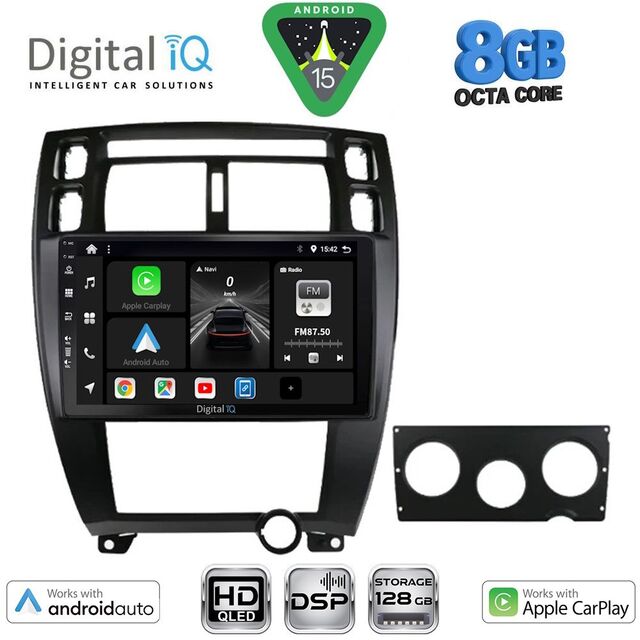 DIGITAL IQ BXF 7241BL_CPAA (10inc) MULTIMEDIA TABLET for HYUNDAI TUCSON mod. 2004-2010 (BLACK)