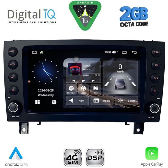 DIGITAL IQ BLF 396_CPA (8" DECK) MULTIMEDIA SYSTEM for MERCEDES SLK (R171) mod. 2004-2010