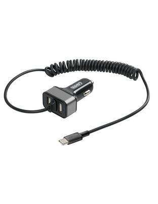 ΑΝΤΑΠΤΟΡΑΣ ΑΝΑΠΤΗΡΑ SILVER LINE 12/24V - 6000mA (2 USB ΚΑΙ ΚΑΛΩΔΙΟ ΦΟΡΤΙΣΗΣ TYPE C) - 150 cm 