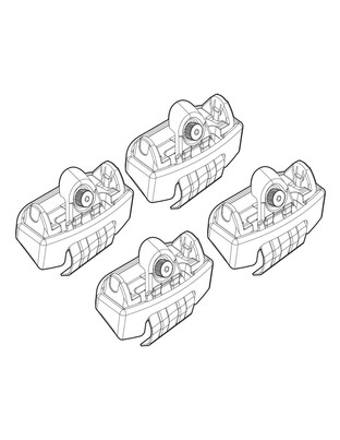 ΑΚΡΑ ΓΙΑ ΜΠΑΡΕΣ NORDRIVE ΓΙΑ FORD FIESTA 3D/5D 09/08-17 KIT