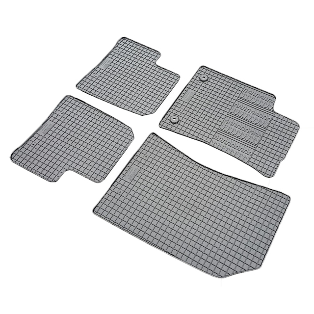 Cik - ΠΑΤΑΚΙΑ ΑΥΤΟΚΙΝΗΤΟΥ ΑΠΟ ΛΑΣΤΙΧΟ ΓΙΑ CITROEN C3 2010-2017 / DS3 2010-2019 ΣΕ ΜΑΥΡΟ ΧΡΩΜΑ ΜΕ ΚΟΥΜΠΩΜΑΤΑ - 4 ΤΕΜ. (RM.CI.0002/CK)