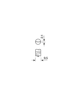T10 W5W 12V W2,1x9,5d 30lm HYPER-LED 3 ΛΕΥΚΟ (ΔΙΠΛΗΣ ΠΟΛΙΚΟΤΗΤΑΣ-ΚΑΡΦΩΤΟ) BLISTER 2ΤΕΜ.
